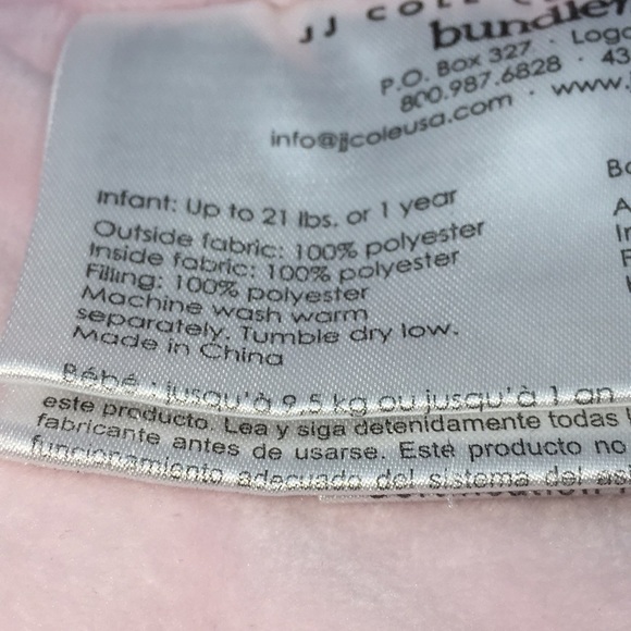 JJ Cole Bundle Me Car Seat Cover Winter Sherpa Fleece Pink Infant up t… - Picture 11 of 14